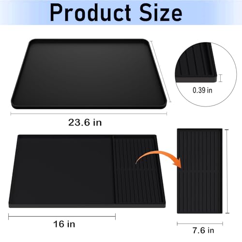 Silicone Coffee Mat for Countertop 24" x 16"