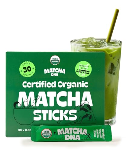 Certified Organic Matcha Powder Sticks