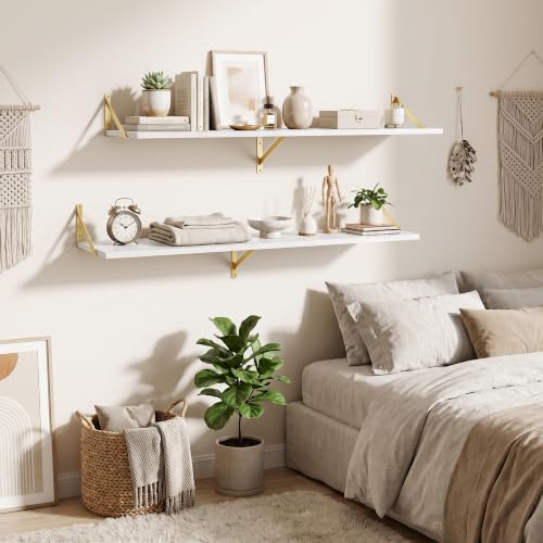 Wall Mounted Floating Shelves Set of 2 (2 Count)