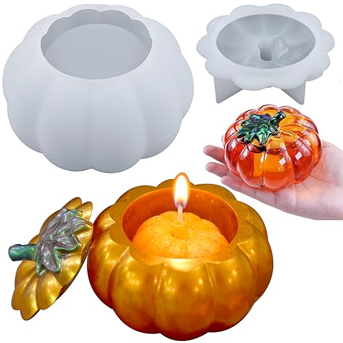 Pumpkin Jar Silicone Molds with Lid