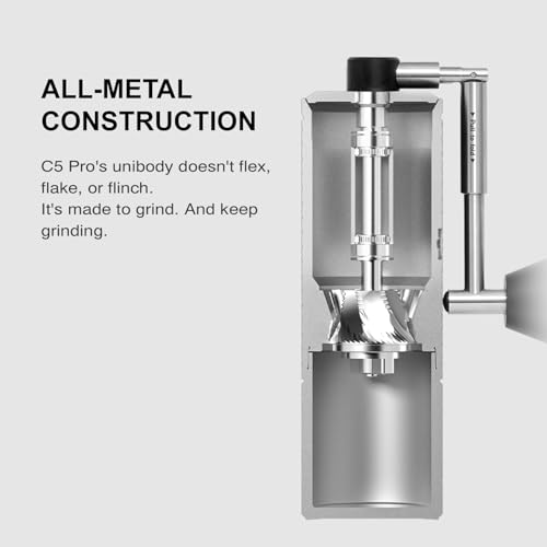 C5 Pro Manual Coffee Grinder with S2C
