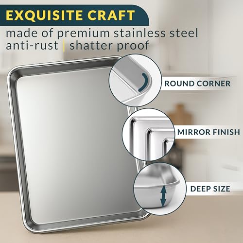 Stainless Steel Cookie Sheet Set of 3 (3 Count)