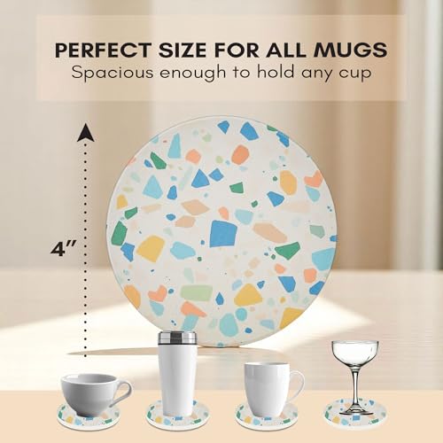 Terrazzo Coasters Set of 6 (6 Count)