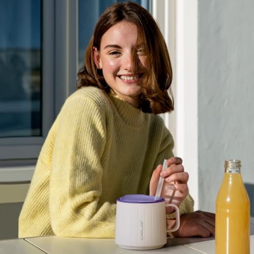 14 oz Insulated Coffee Mug with Lid and Straw