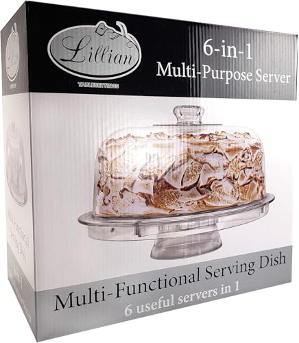 Cake Stand with Dome Cover (6 Count)