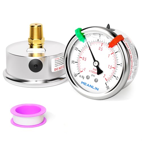 30inHG~30Psi Vacuum Pressure Gauge 1