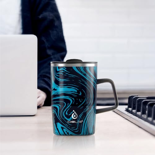 16 oz Insulated Coffee Mug with Lid and Handle