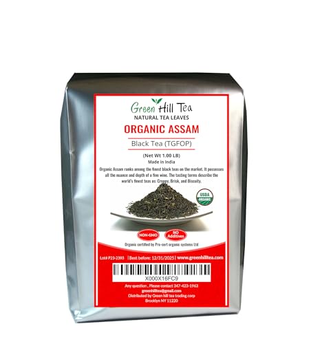 Assam TGFOP Black Tea with Tippy Flowery Malty Premium Black Tea Loose Leave Tea 1 LB (16 Ounce)