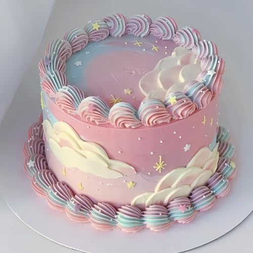 Mixed Size White Stars Sprinkles Edible Stars Cake Decorating Stars Cake Decorations Cupcake Toppers Cookie Decorating Perfect for Cakes (3 Ounce)
