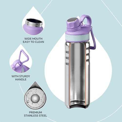 24oz Stainless Insulated Bottle with 2 Leak