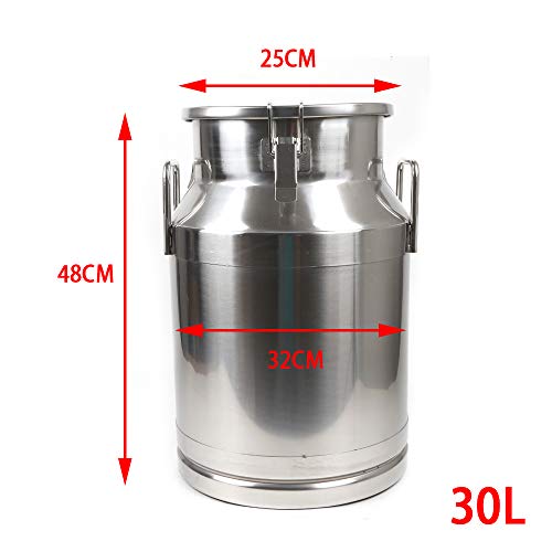 0.04 inch Thickened Stainless Steel Milk Can Large Liquid Container Storage