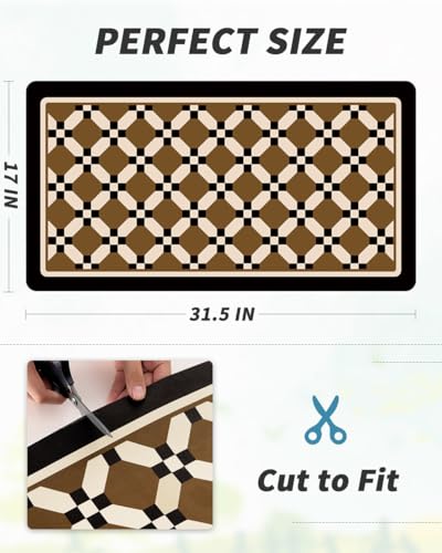 Coffee Mat Hide Stain Rubber Backed Absorbent Dish Drying Mat for Kitchen Counter