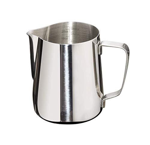 Milk Frothing Pitcher 20oz Stainless Steel Cup Perfect for Latte Art Steam Pitchers