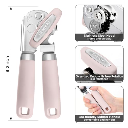 Heavy Duty Hand Can Opener Manual with Magnet
