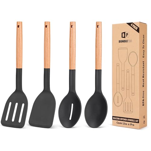 Pack of 4 Silicone Cooking Utensils Set (4 Count)