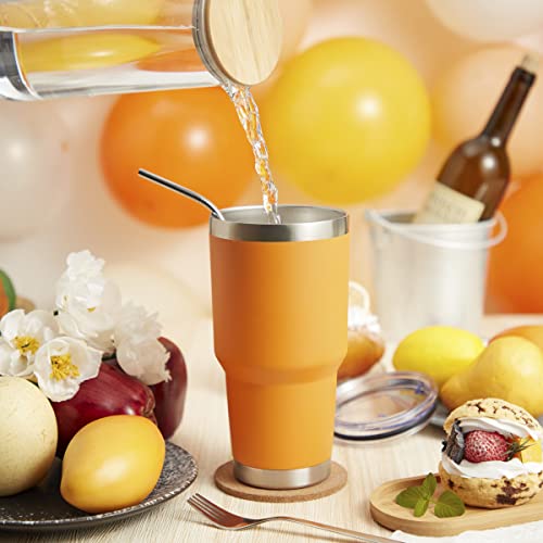 30oz Insulated Tumbler With Lids and Straws (8 Count)