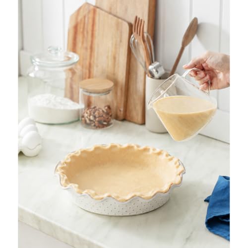 Ceramic Deep Pie Pan for Baking