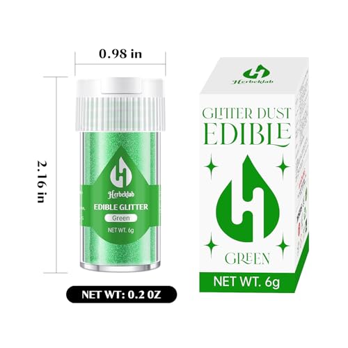 Green Edible Glitter