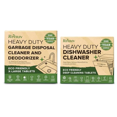 Dishwasher Cleaner + Garbage Disposal Cleaner (24 Count)
