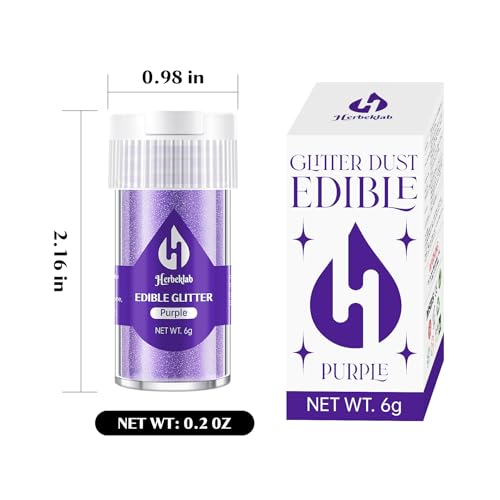 Purple Edible Glitter