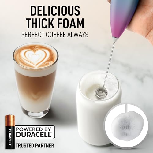 Powerful Milk Frother Wand With Duracell Batteries