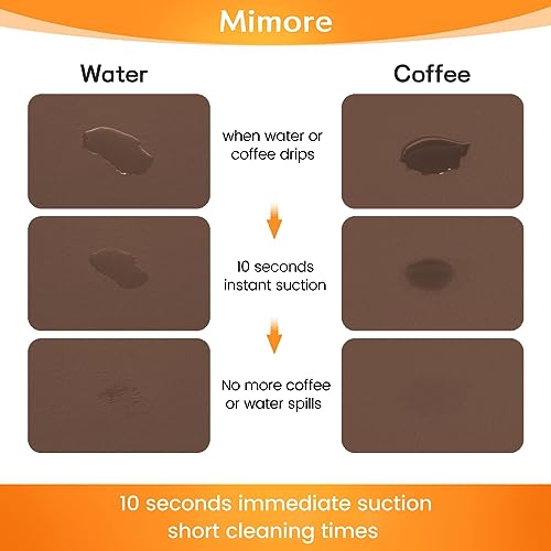 Coffee Mat 16x24 Inch Brown Bar Mat for Countertop