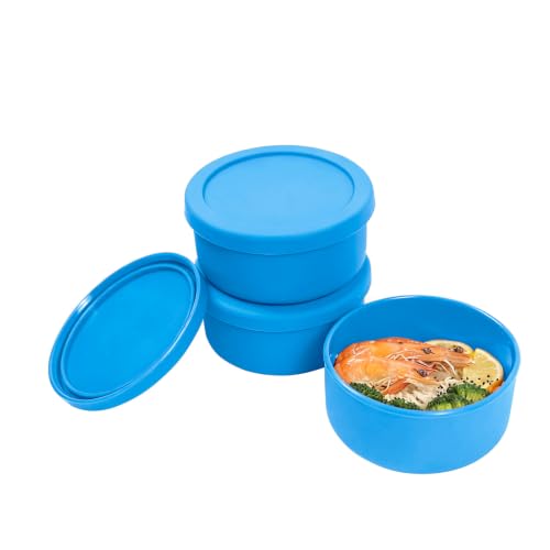24 fl oz Silicone Food Storage Container with Lid (3 Count)