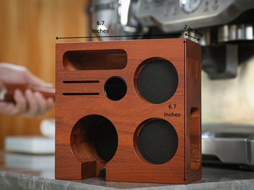 54mm Espresso Tamping Station For Breville Rosewood