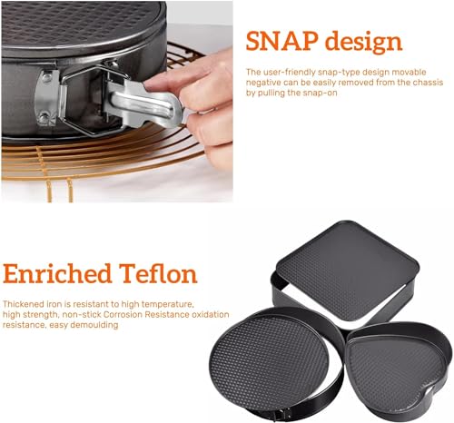 Springform Cake Pan Set of 3