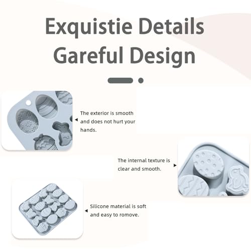 Easter Silicone Candy Molds (2 Count)