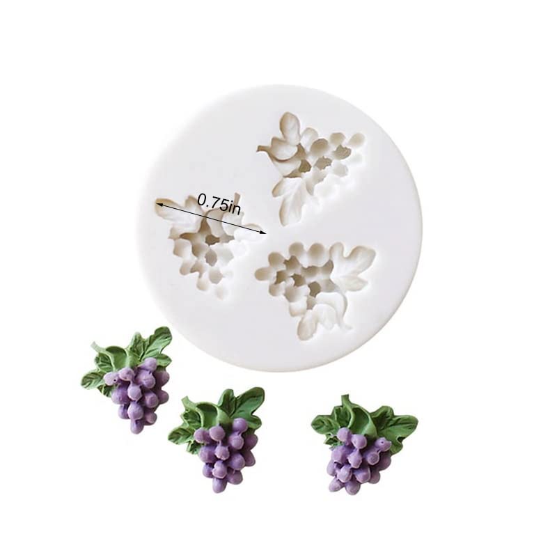 Lovely Small Items Silicone Fondant Molds Set For Cake Topper (5 Count)