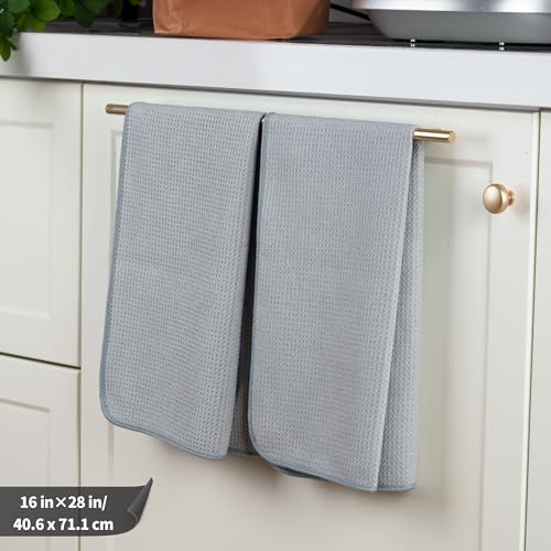 340 GSM Microfiber Waffle Kitchen Dish Tea Towel (12 Count)