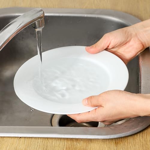 Ceramic Soup Bowls Shallow Plates (4 Count)
