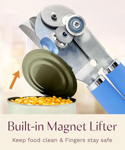 Heavy Duty Manual Can Opener with Magnetic Lid Lifter