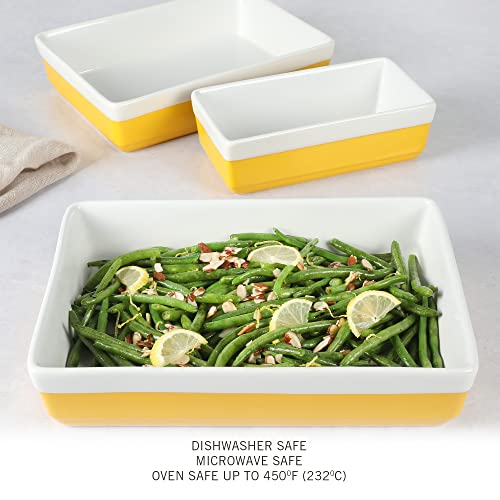 3 Piece Oven to Table Stoneware Bakeware Set