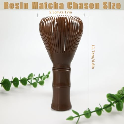Traditional Matcha Whisk Reusable Resin Matcha Whisk Chasen Dishwasher Safe Matcha Stirrer Matcha Green Tea Powder Preparation Prepare Japanese Matcha Tea