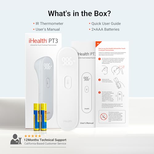 No Touch Forehead Thermometer for Adults
