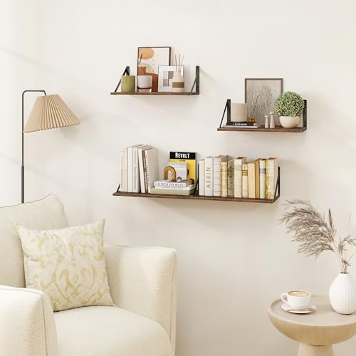 Deep Floating Shelves for Wall (2 Count)
