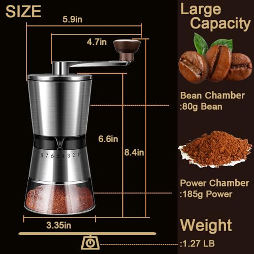 Precision Manual Coffee Grinder for Home Use