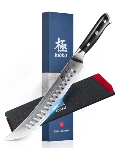 10" Damascus Carving Knife for Meat Cutting