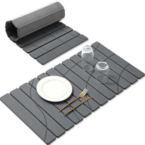 Extra Large Stone Dish Drying Mat for Kitchen Counter