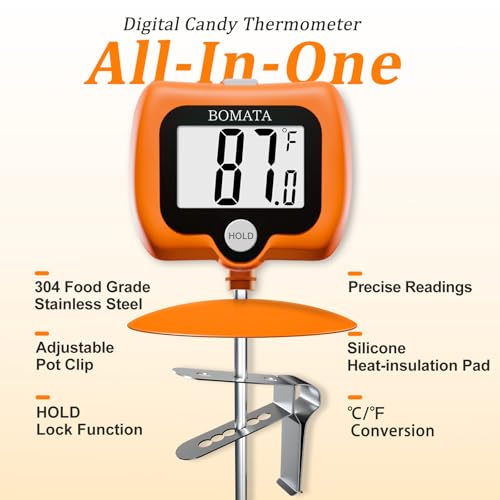 Digital Candy Thermometer with Pot Clip