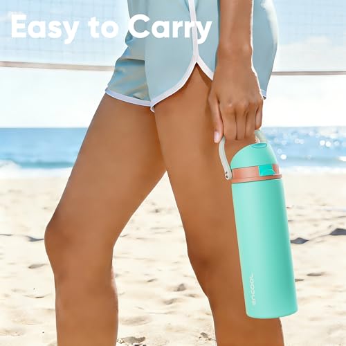 Insulated Water Bottle with Straw