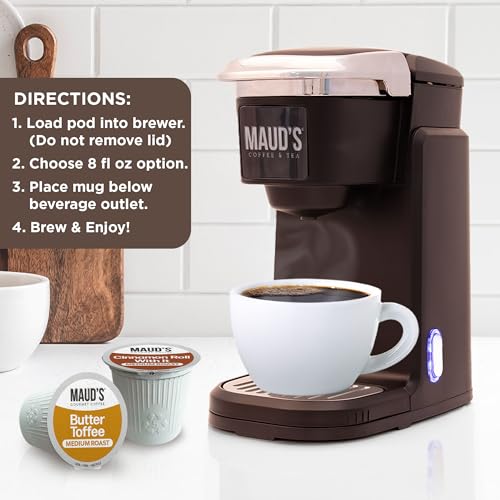 Cinnamon Roll & Butter Toffee Flavored Coffee Pods (22 Count)