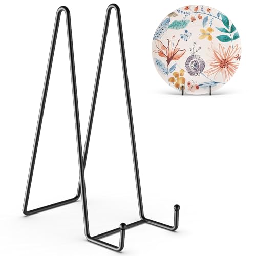 3 Pack 12 Inch Plate Stands for Display Metal Picture Stand Plate Holder (3 Count)