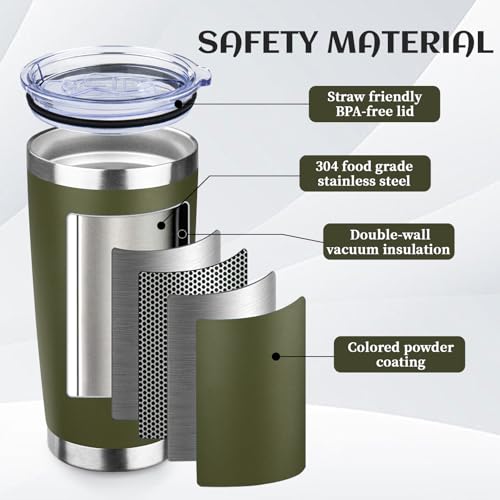 DIW 20oz Insulated Travel Coffee Tumbler Bulk with Lid