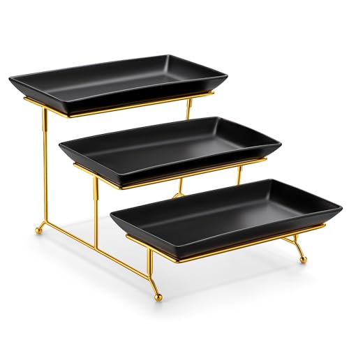3 Tier Serving Trays for Party (3 Count)