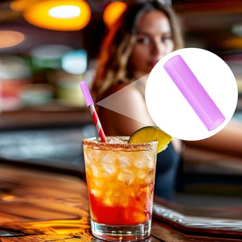 12pcs Food Grade Silicone Metal Straw Tips (12 Count)