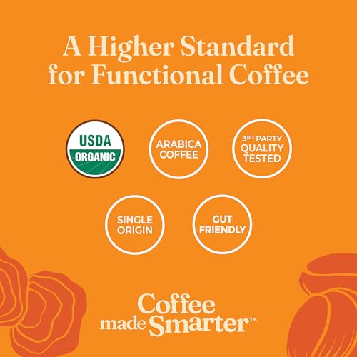 Organic Focus Mushroom Ground Coffee (12 Ounce)