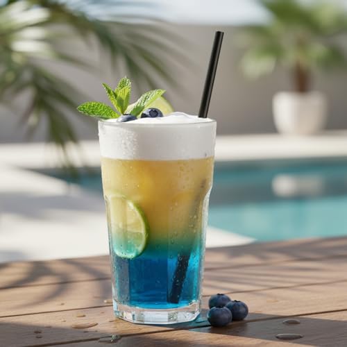 8.3" Disposable Plastic Drinking Straws (300 Count)